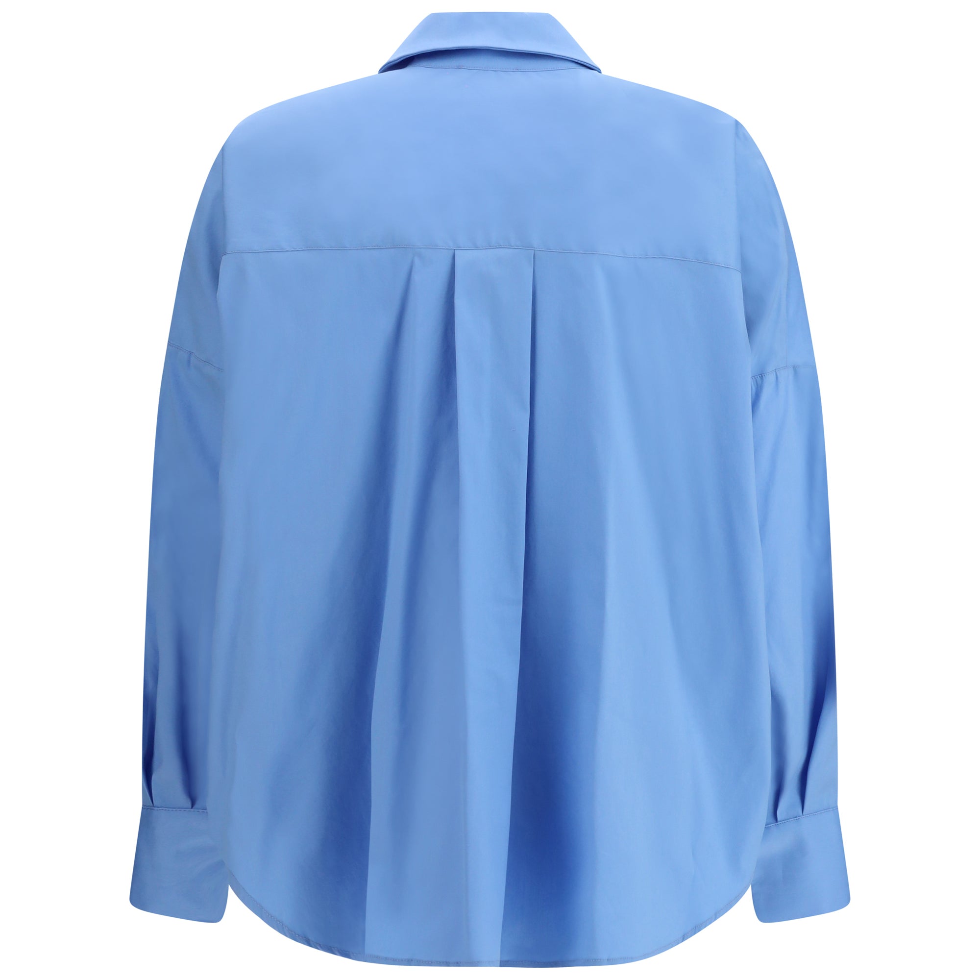 Shirt with front ruching in cotton