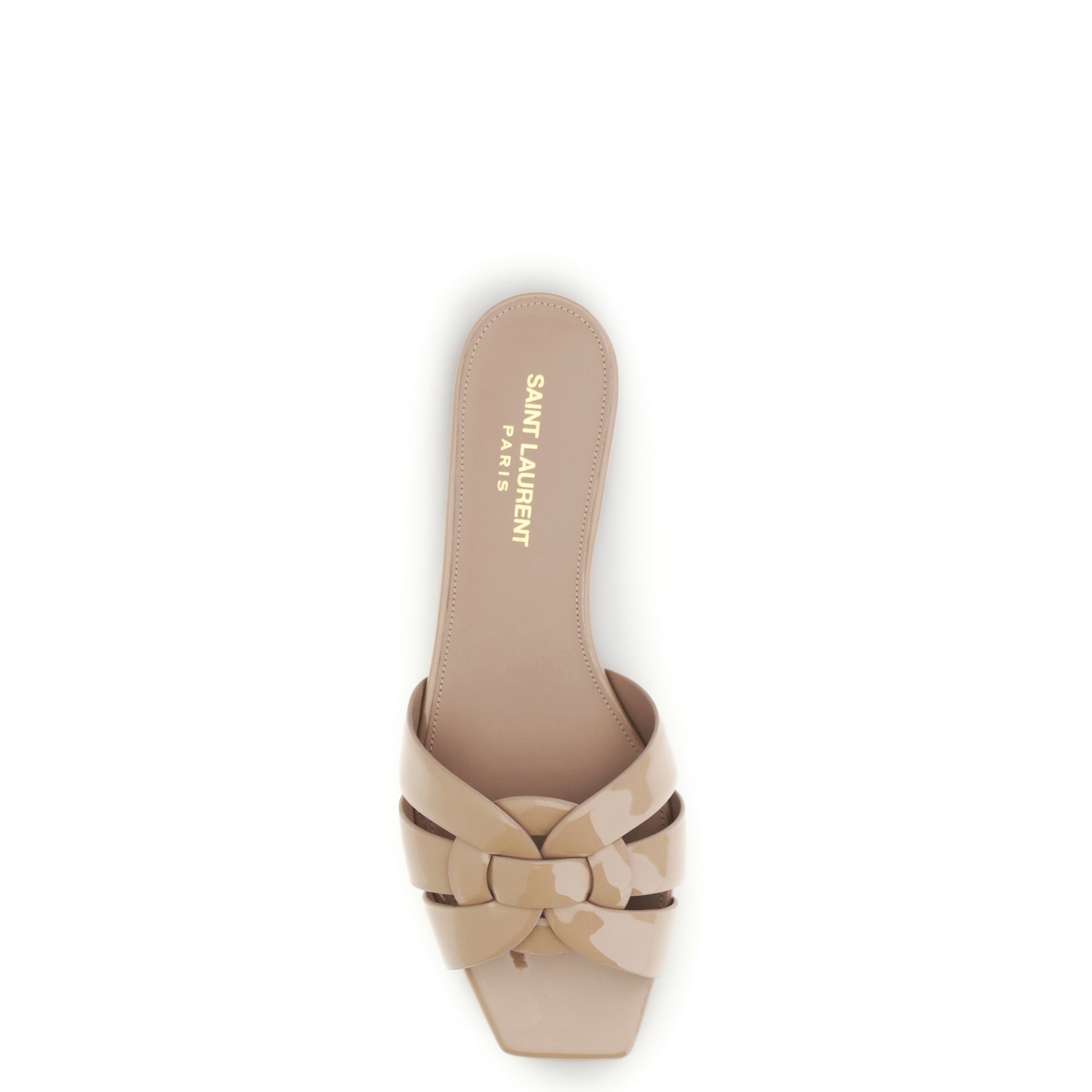 Tribute patent leather Sandals