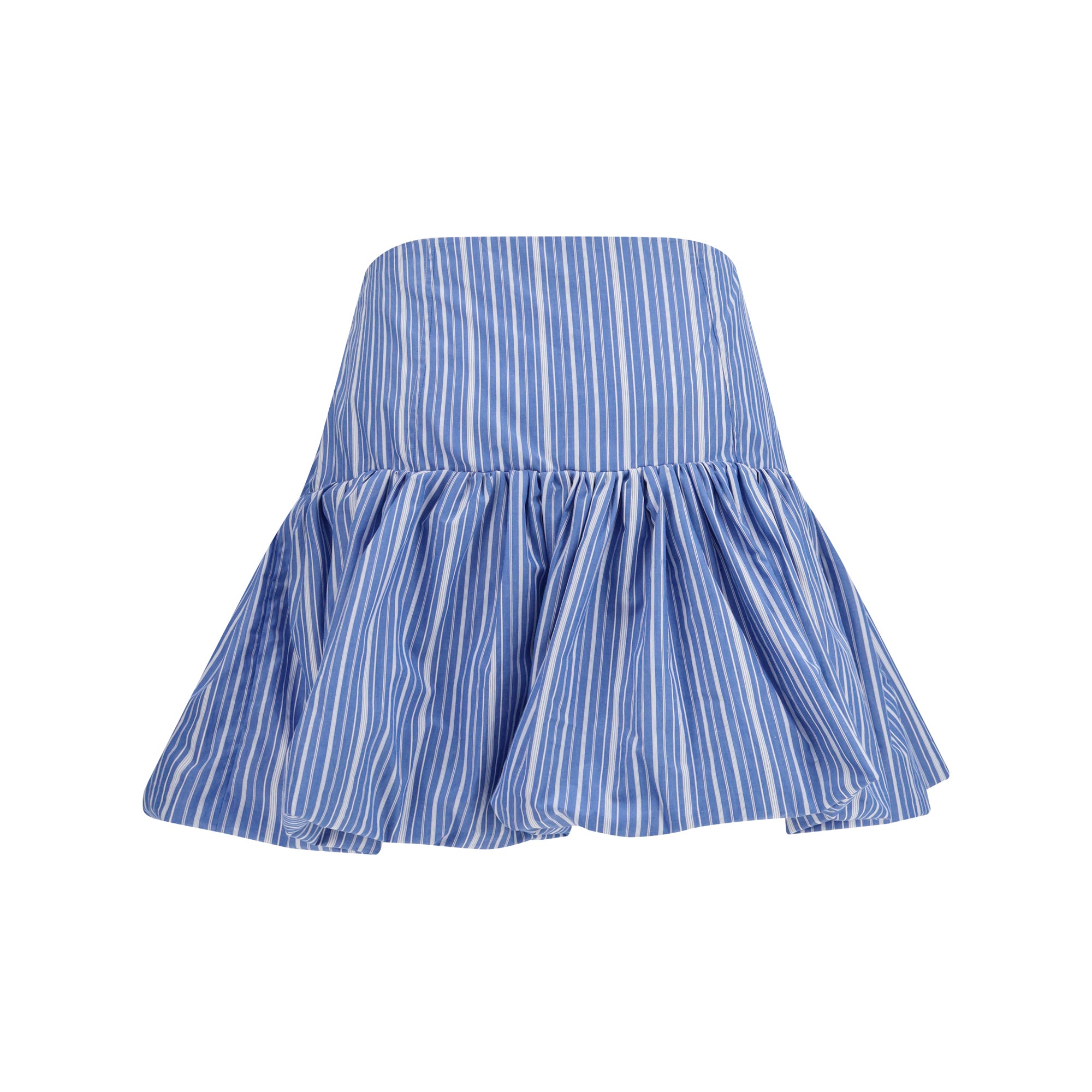 Striped mini balloon Skirt