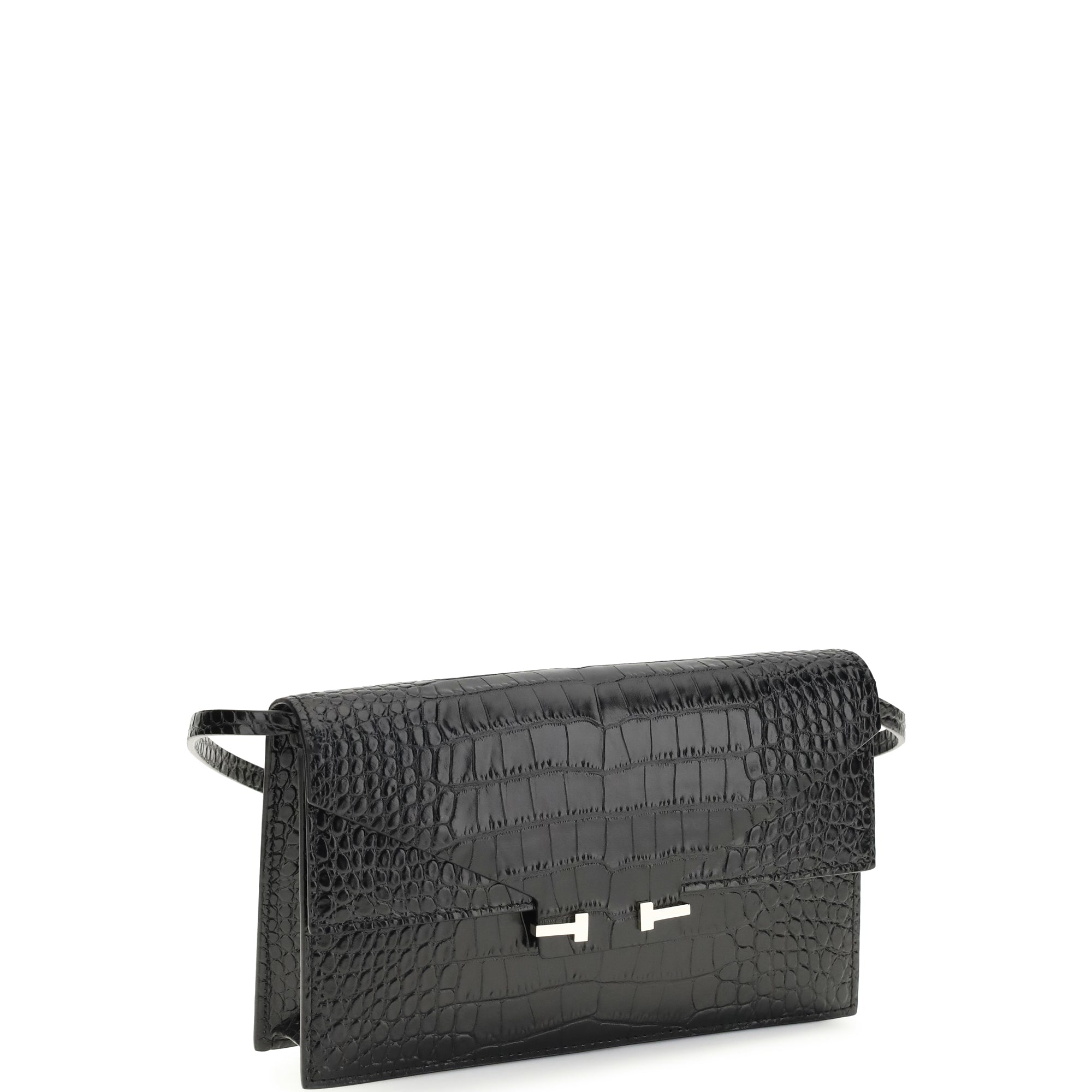 Crocodile Print Shoulder Bag