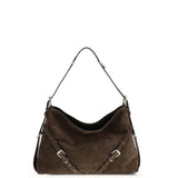 Medium Voyou Shoulder Bag in glossy leather