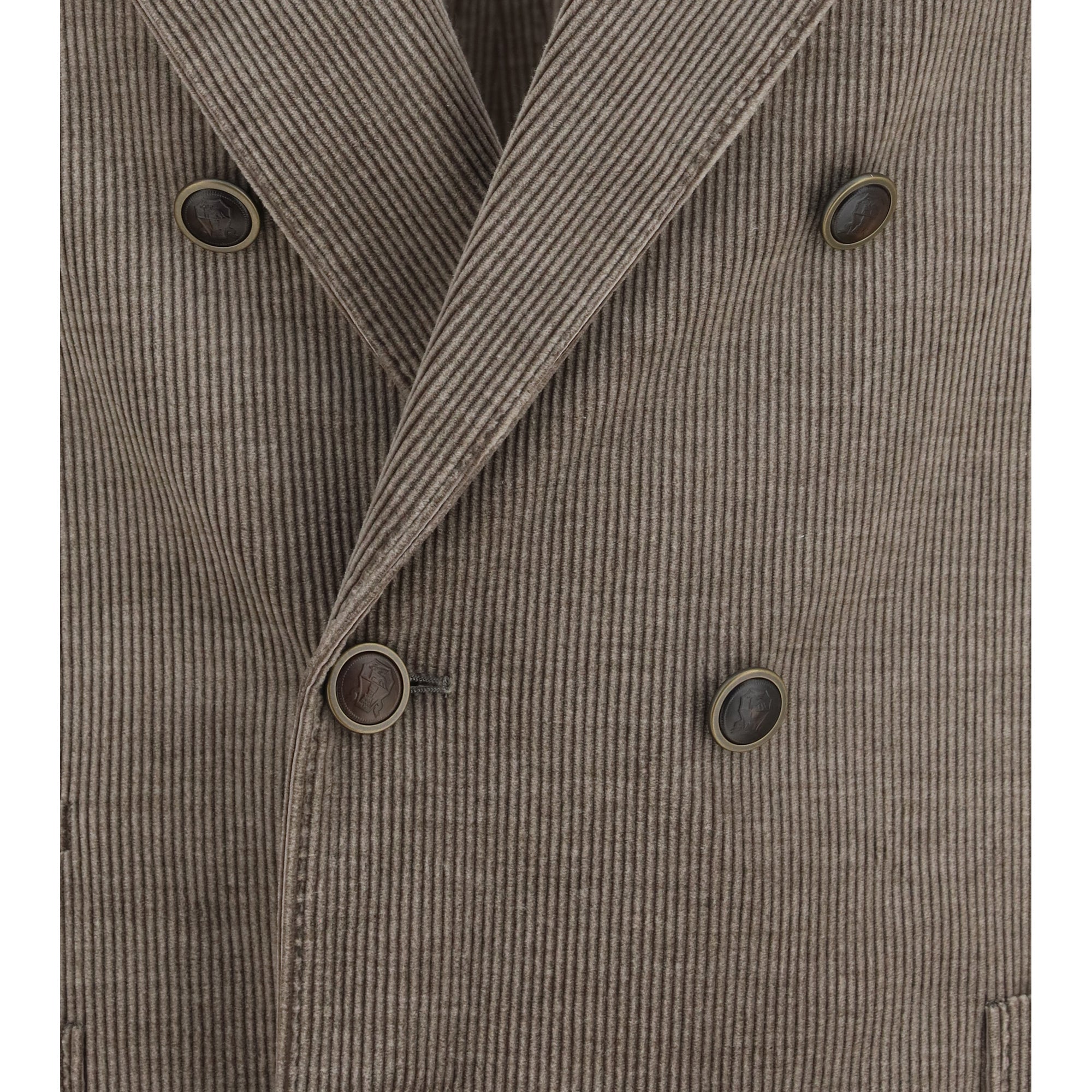 Double-breasted corduroy Jacket