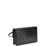 Crocodile Print Shoulder Bag