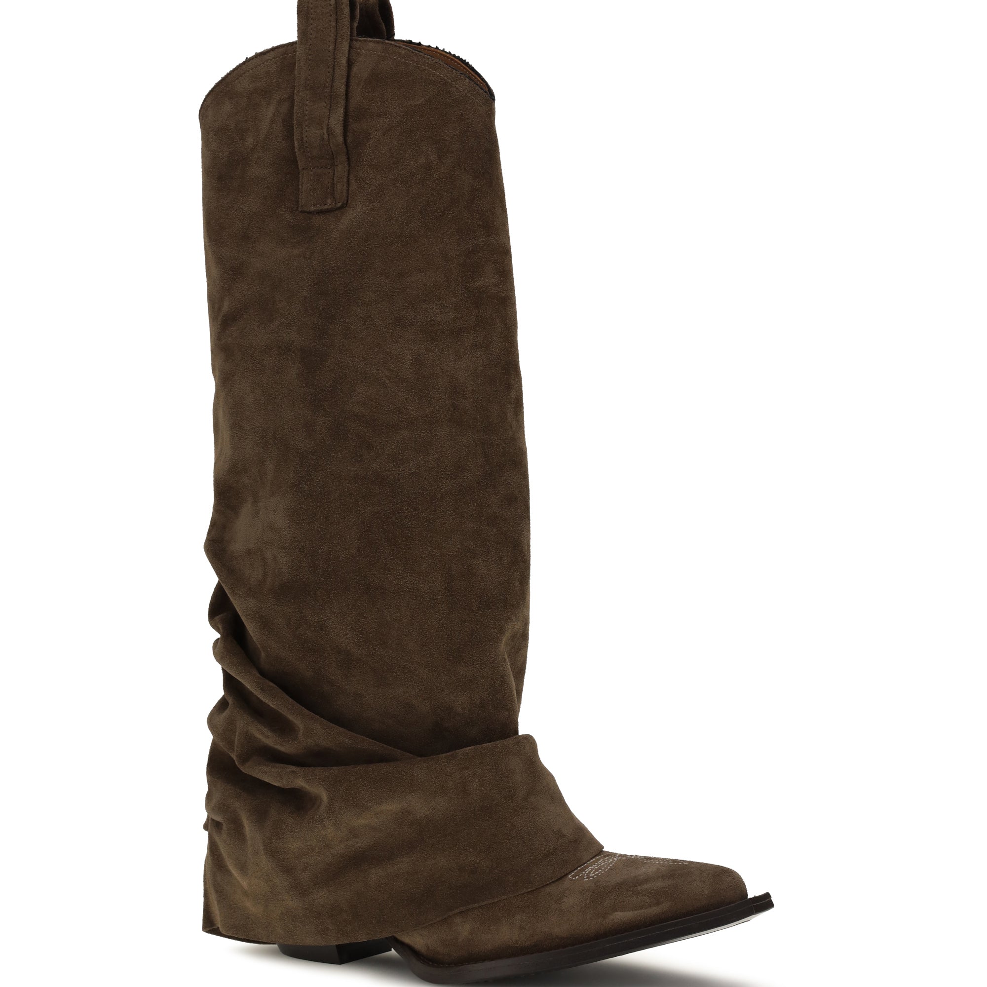 Suede Cowboy Boots