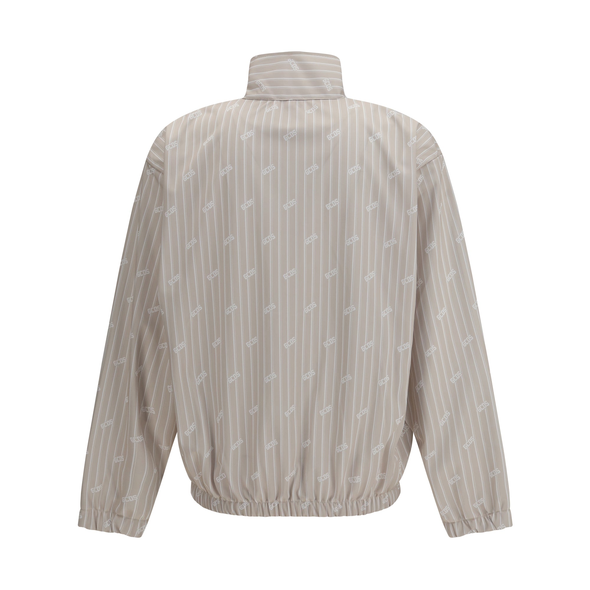 Pinstriped Track Jacket with all-over logo