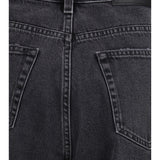 High-Waisted Cropped Denim Jeans