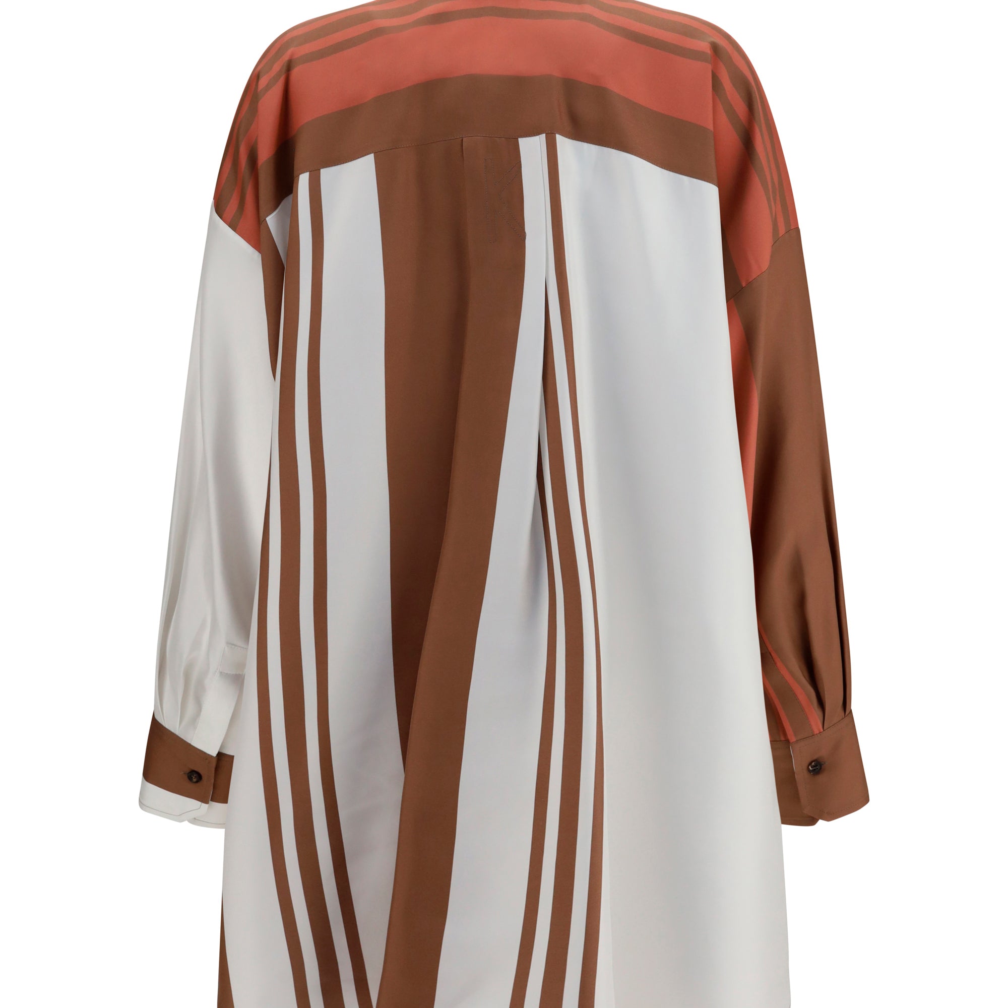 Long striped silk Shirt