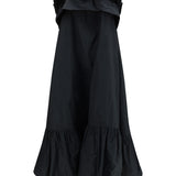 Sleeveless country Dress in technical canvas