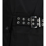 Duchesse Nylon Belted Mini Dress