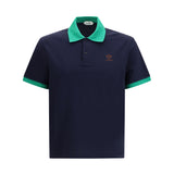 Polo in cotton piqué with embroidery