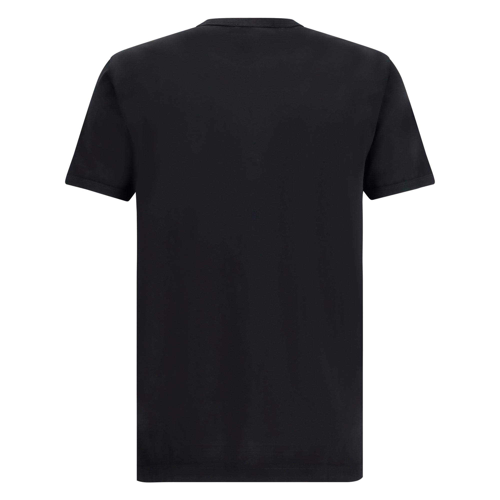 Cotton T-shirt with logo plaque
