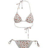 Triangle Bikini with Roselline print