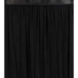 Skirt with leather belt