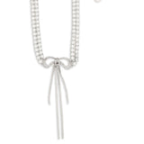 Crystal double bow Choker