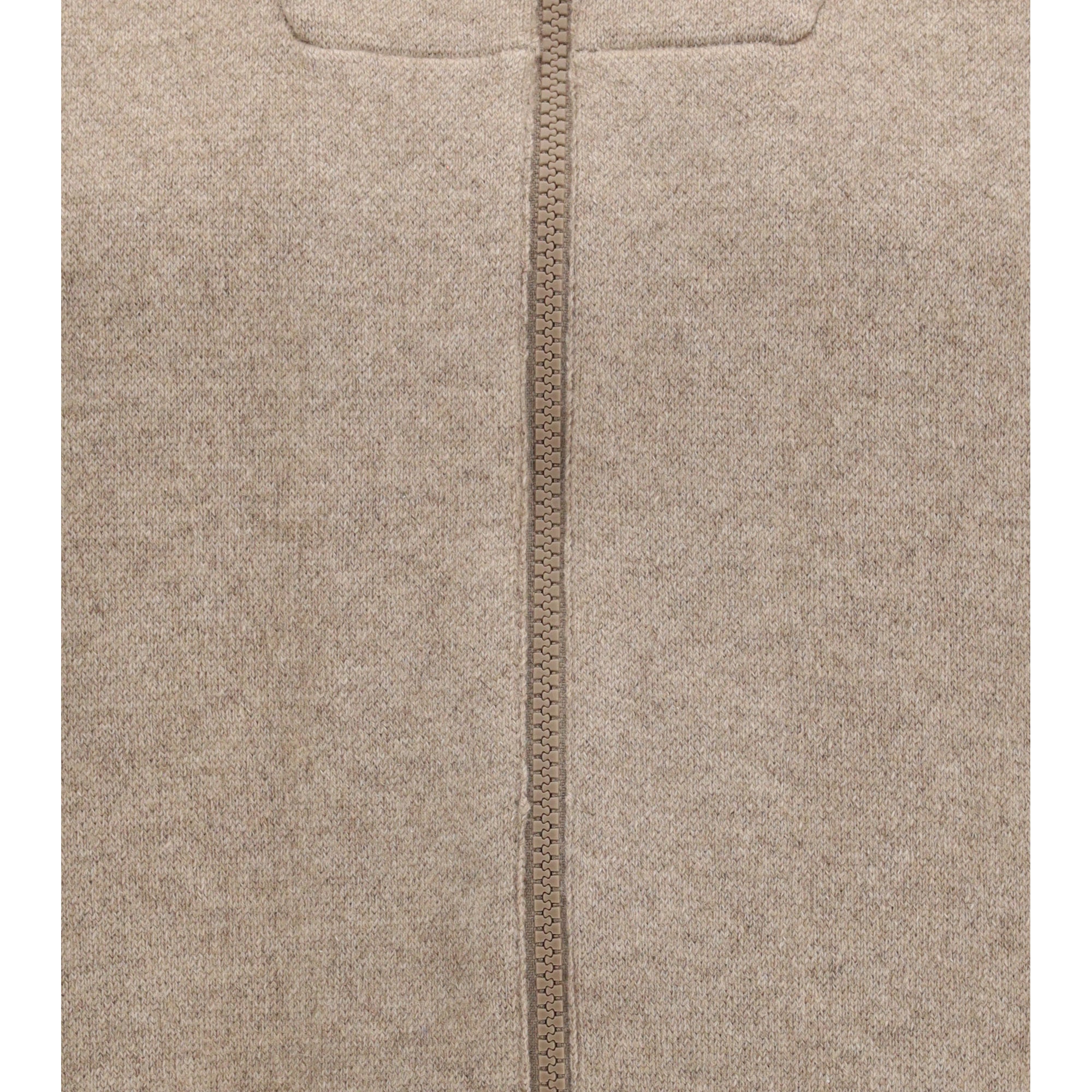 High-neck zip Cardigan