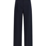 Wide-leg virgin wool Pants