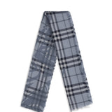 Knight Check wool and silk Scarf