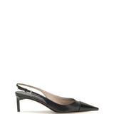 Leather Slingback Pumps