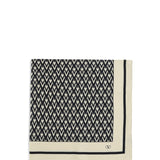 Silk Foulard with all-over monogram print