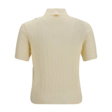 Jacquard cotton knit Polo
