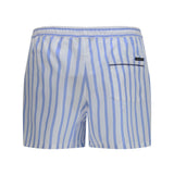 Striped poplin Bermuda Shorts