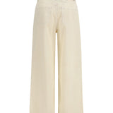 Wide-leg cotton denim Jeans