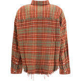 Plaid Shirt with frayed hem