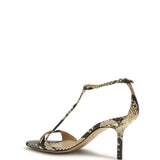 Python-print leather Sandals