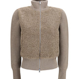 Resort ribbed pure wool Cardigan