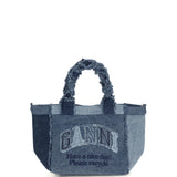 Small trapeze denim Shopper