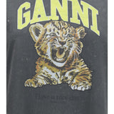 Long-sleeve tiger-print T-shirt