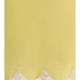 Satin midi Skirt with lace inserts
