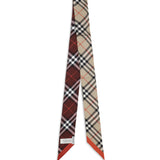 Check silk Scarf