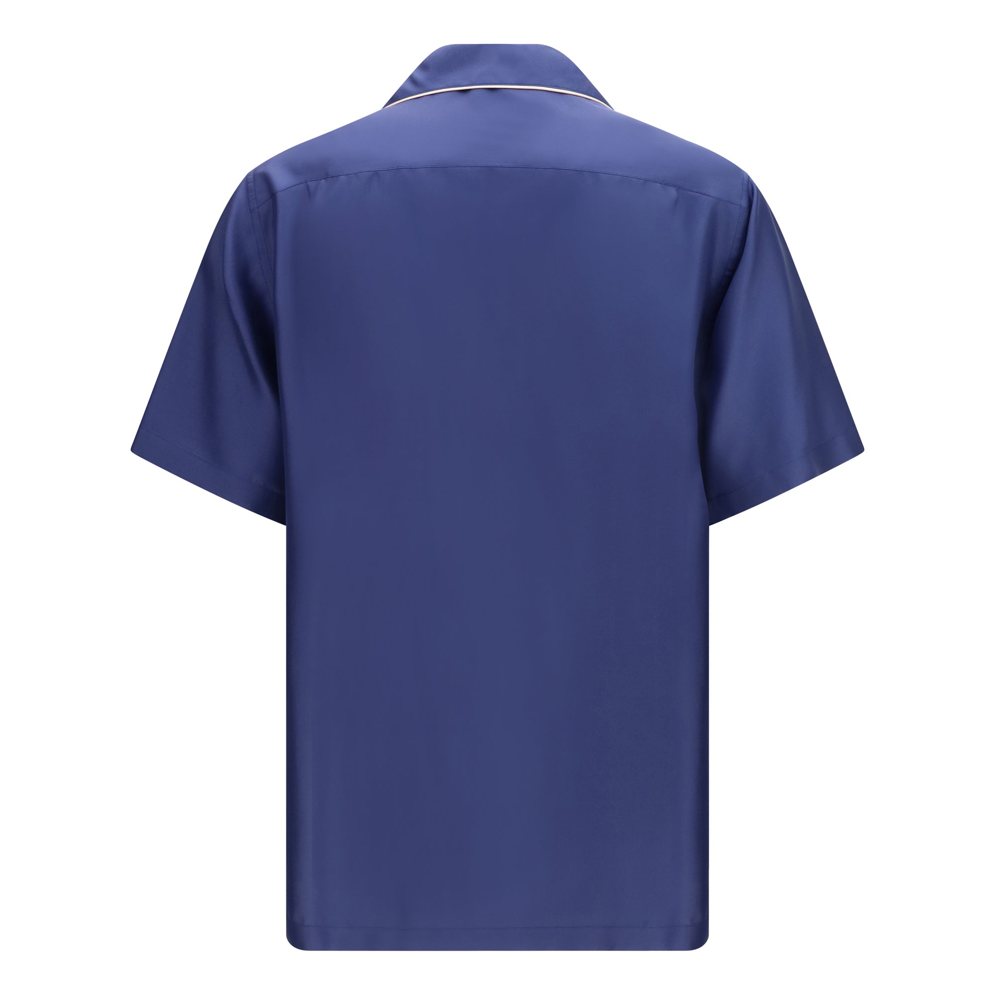 Hawaii piping-embroidered Shirt