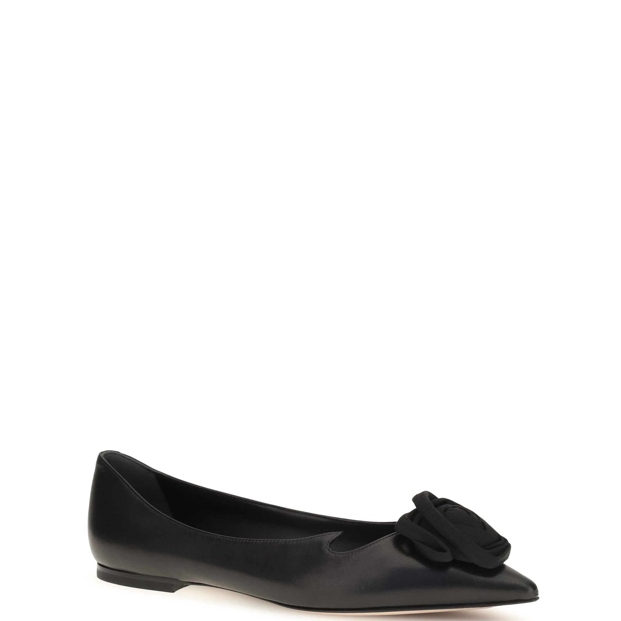 Suede Rose Vivier Ballerinas