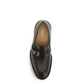 Leather Loafers with Medusa accessory
