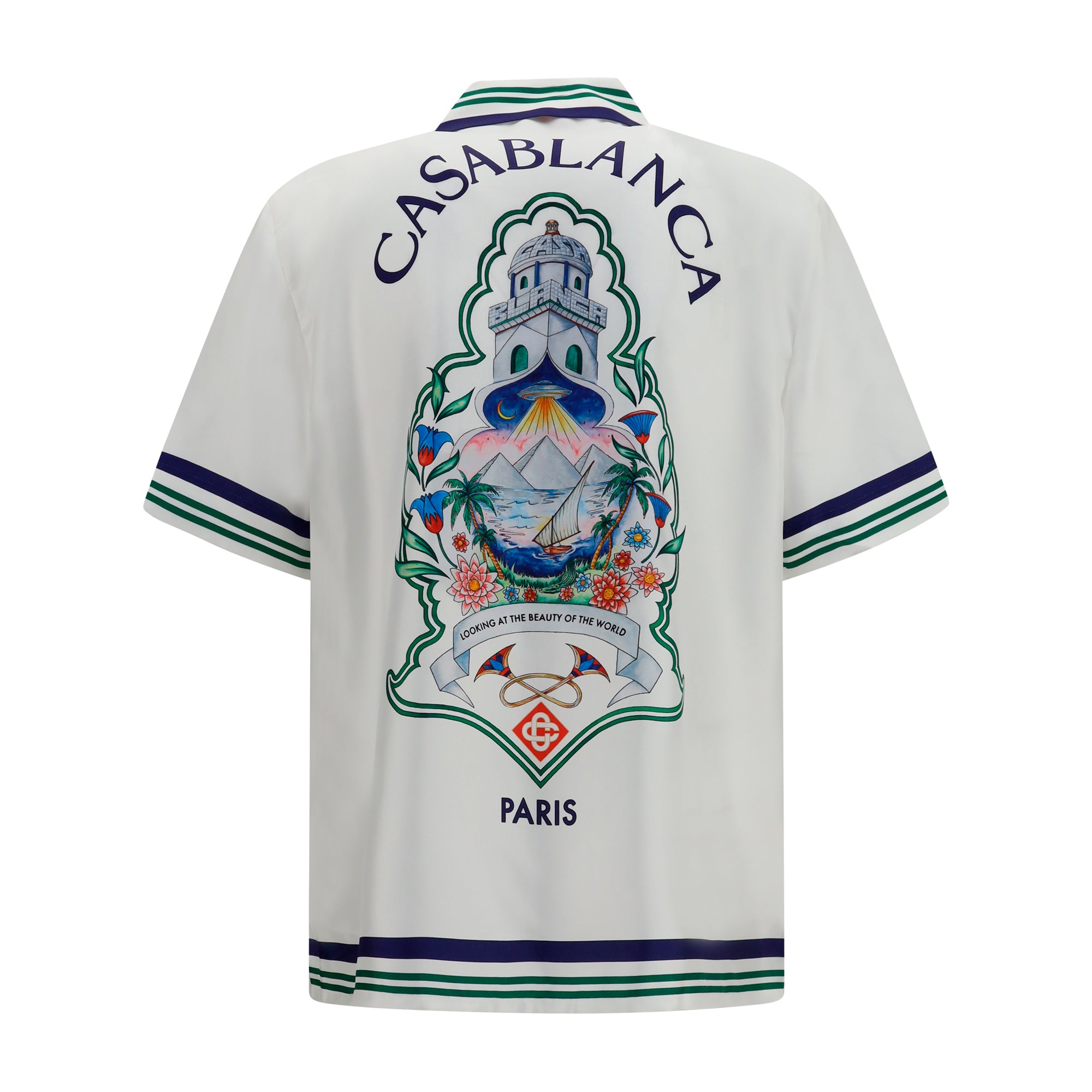 Short-sleeve Hotel Casablanca crest Shirt
