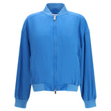 Silk zipper Jacket