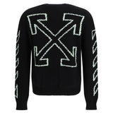Diagonal Arrow Fuzzy Sweater
