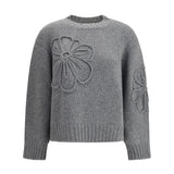 Embroidered flower Sweater