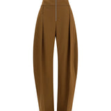 Wide balloon-fit zip Pants