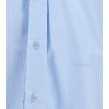 Shirt with elasticated collar
