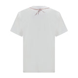 Organic cotton jersey T-shirt with boxing gloves trompe-l’œil print