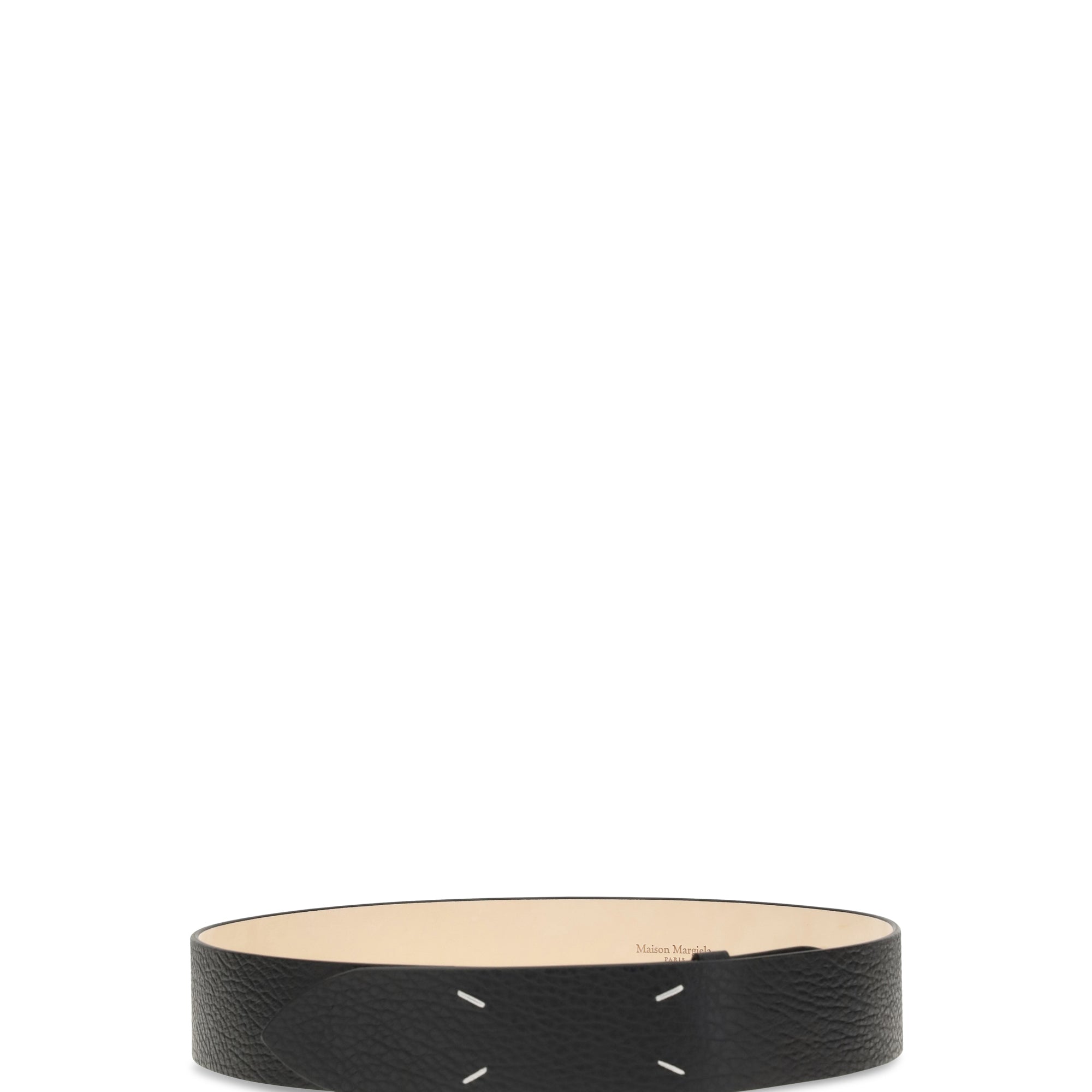 Grained Four-Stitch Belt