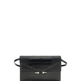 Crocodile Print Shoulder Bag