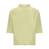 Short-sleeve polo neck Sweater