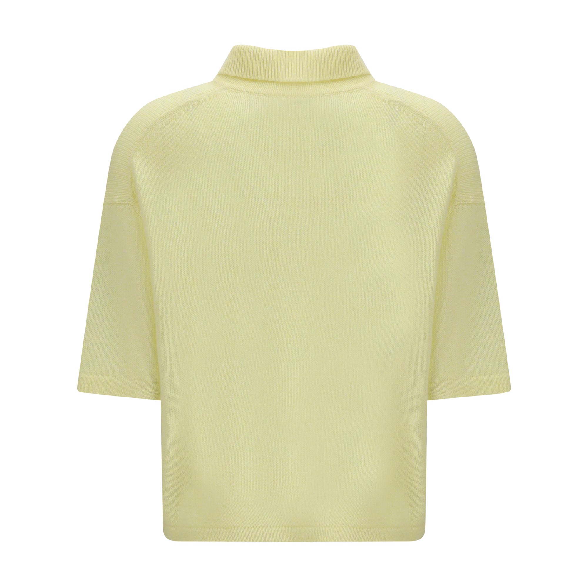 Short-sleeve polo neck Sweater