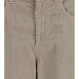 Straight-leg cotton and linen Pants