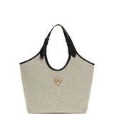 Tote Fabric Calf Leather