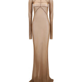 Long transparent tulle Dress